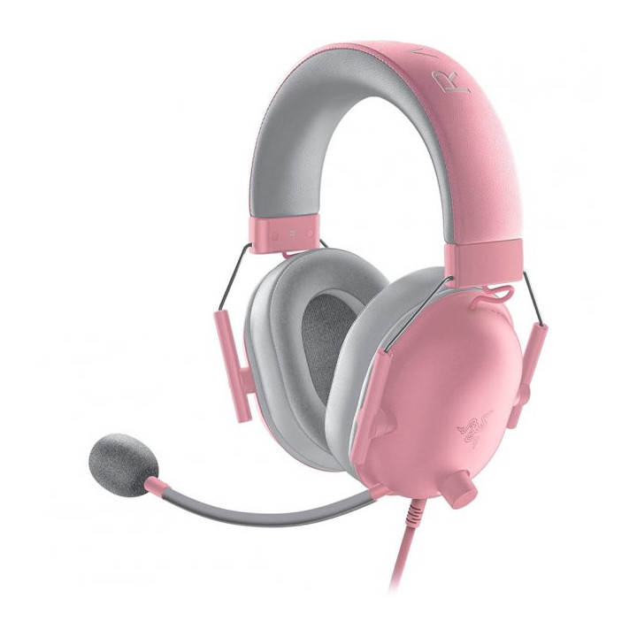 Razer Blackshark V2 X Auscultadores Com fios Fita de cabeça Jogos Rosa