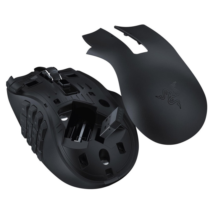 Rato Razer Naga V2 HyperSpeed RF Wireless + Bluetooth Ótico 30000 DPI