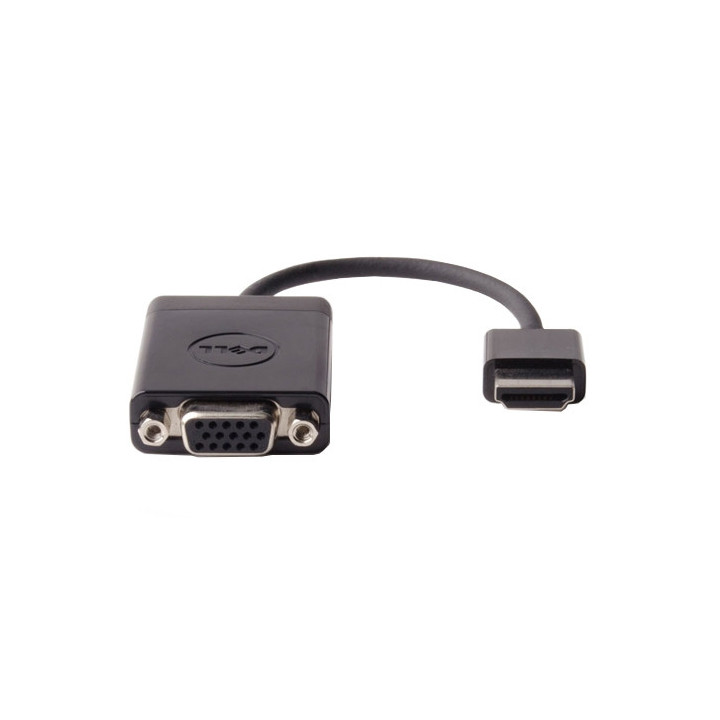 DELL DAUBNBC084 adaptador de cabo de vídeo 0,17 m HDMI VGA (D-Sub) Preto