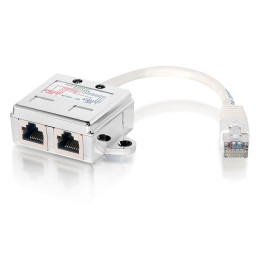 Equip 127603 multiplicador de rede Metálico, Branco