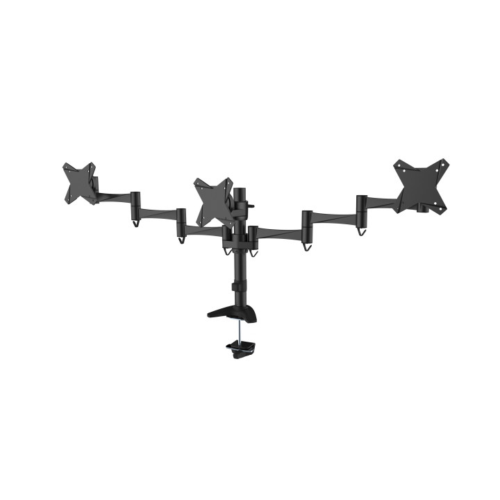 Suporte Secretária Napofix 3 monitores 13"-21.5" com braço
