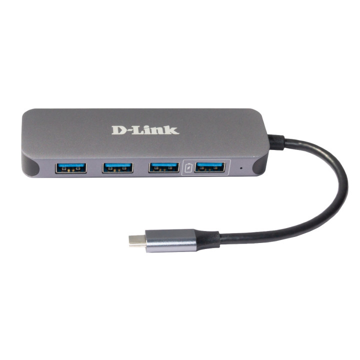 D-Link DUB-2340 hub de interface USB Type-C 5000 Mbit s Cinzento