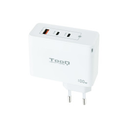 TooQ TQWC-GANQC2PD100W carregador de dispositivos móveis Branco Interior