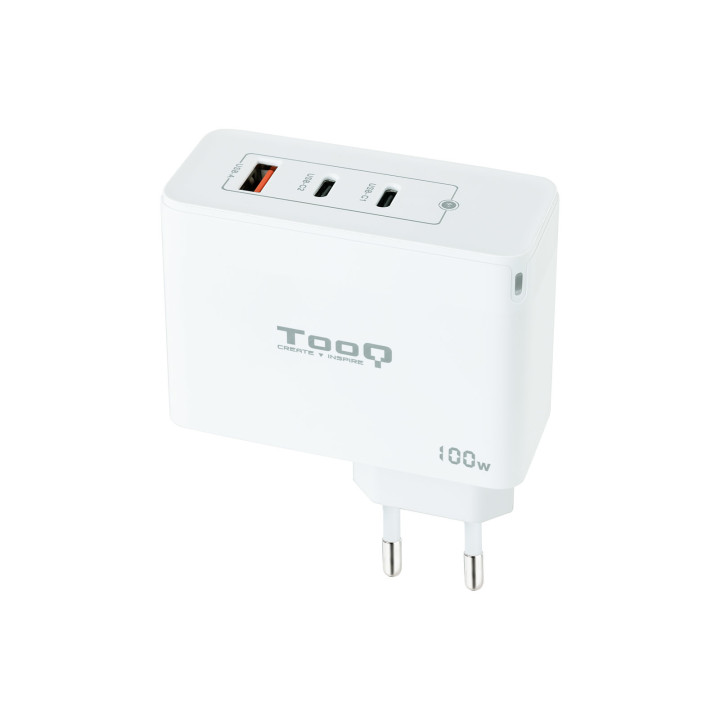 TooQ TQWC-GANQC2PD100W carregador de dispositivos móveis Branco Interior