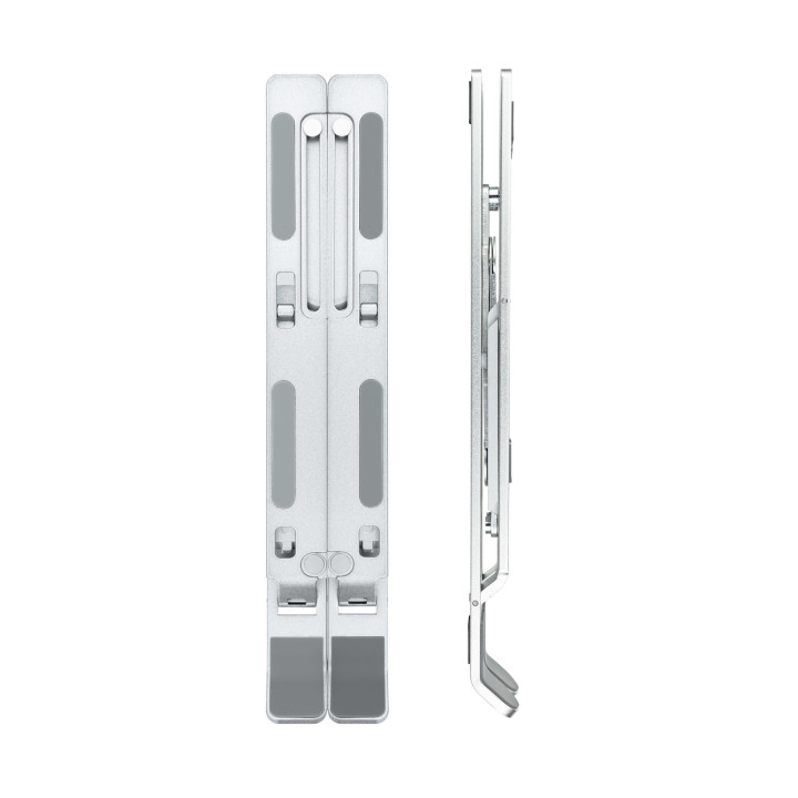 TooQ TQLRS0035-AL Suporte para Computadores Portáteis Suporte para computador portátil Prateado 38,1 cm (15")