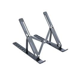 TooQ TQLRS0035-AL-G Suporte para Computadores Portáteis Suporte para computador portátil Cinzento 38,1 cm (15")