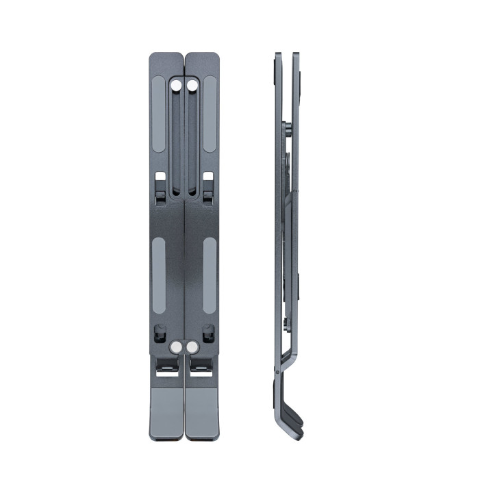 TooQ TQLRS0035-AL-G Suporte para Computadores Portáteis Suporte para computador portátil Cinzento 38,1 cm (15")
