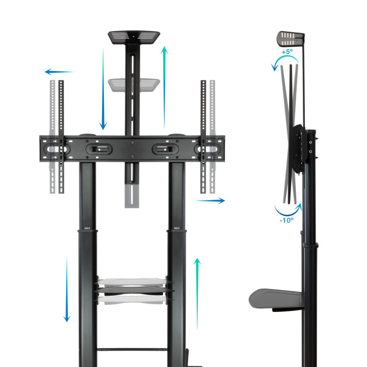 TooQ ZEUS 2,54 m (100") Preto