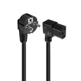 Ewent EC1910 cabo de energia Preto 1,8 m Acoplador C13 Ficha de alimentação tipo F