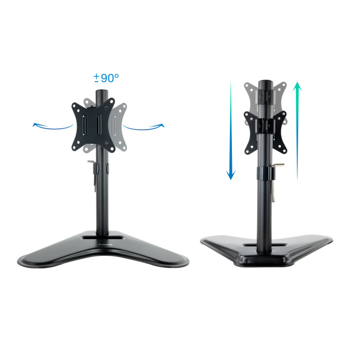 TooQ DB1701TN-B montagem e suporte para monitores 81,3 cm (32") Preto Secretária