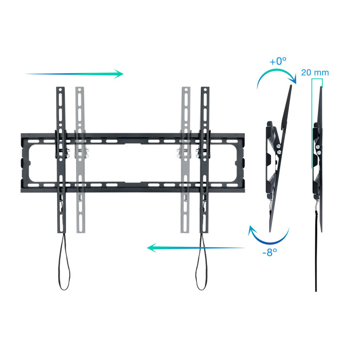 TooQ LP1081T-B suporte para TV 2,03 m (80") Preto