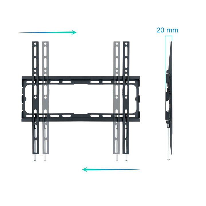 TooQ LP1070F-B suporte para TV 177,8 cm (70") Preto