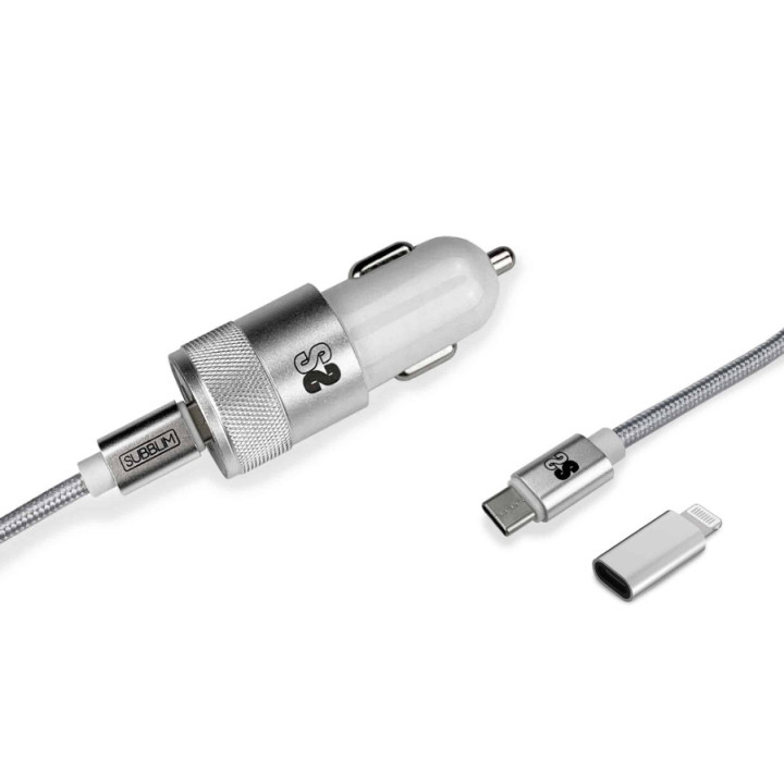 SUBBLIM SUBCHG-5CPD10 carregador de dispositivos móveis Prateado Automático