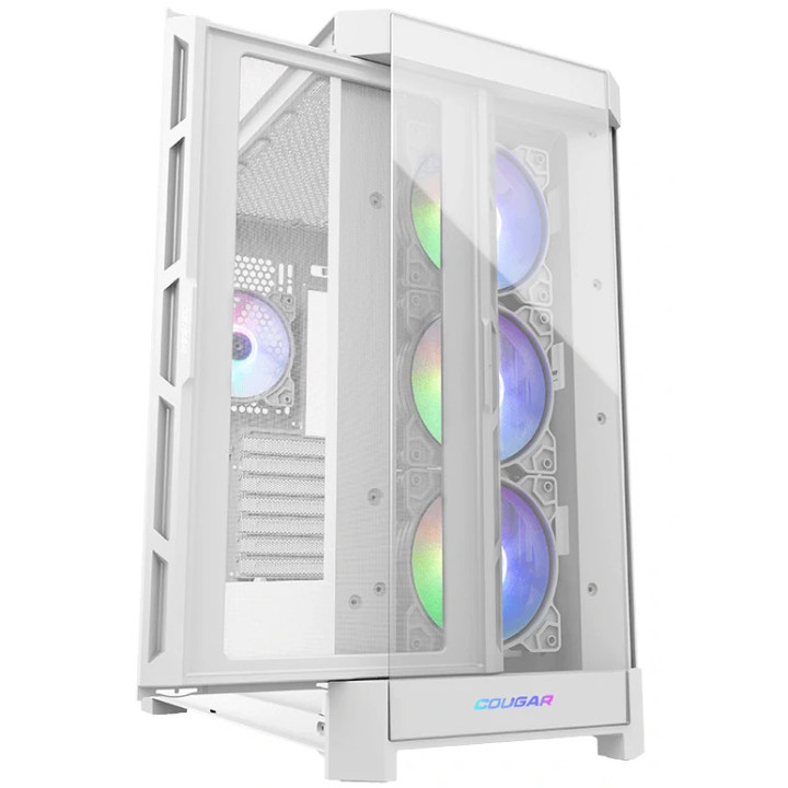 Caixa ATX COUGAR Gaming Duoface PRO RGB Branco