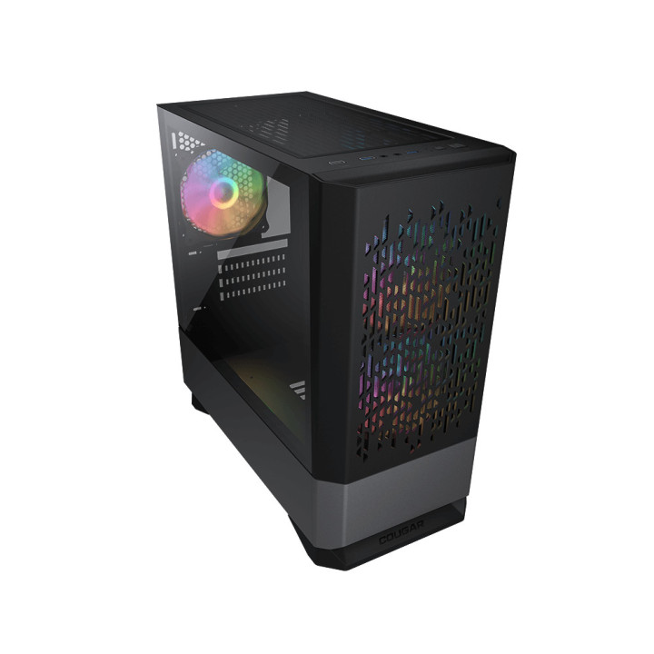 Caixa mATX COUGAR Gaming MG140 Air RGB Black Cristal
