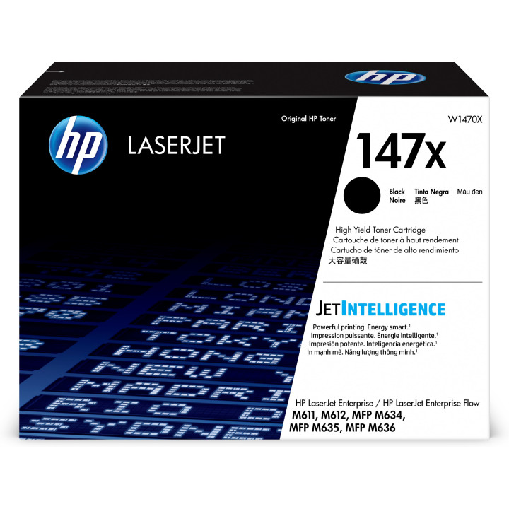 HP LaserJet Toner Original 147X Preto de elevado rendimento
