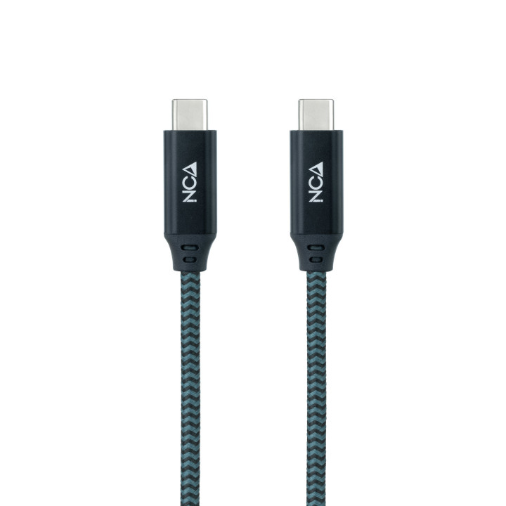 Nanocable 10.01.4300-COMB cabo USB 0,5 m USB4 Gen 2x2 USB C Verde-azulado, Preto, Cinzento