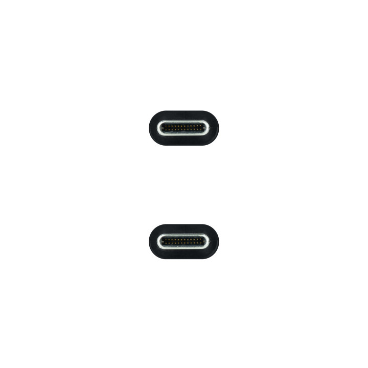 Nanocable 10.01.4300-COMB cabo USB 0,5 m USB4 Gen 2x2 USB C Verde-azulado, Preto, Cinzento