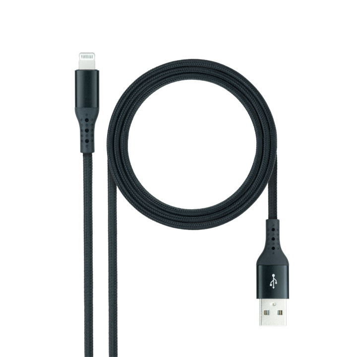 Nanocable 10.10.0401-COBK cabo Lightning 1 m Preto