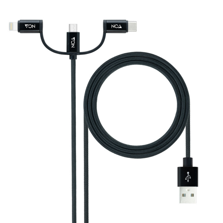Nanocable 10.01.3200 cabo USB 1 m USB 2.0 USB A Micro-USB B Preto