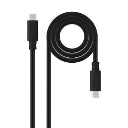 Nanocable 10.01.4101-L150 cabo USB 1,5 m USB 3.2 Gen 2 (3.1 Gen 2) USB C Preto