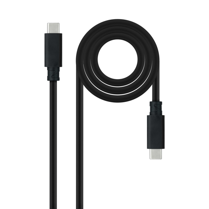 Nanocable 10.01.4101-L150 cabo USB 1,5 m USB 3.2 Gen 2 (3.1 Gen 2) USB C Preto