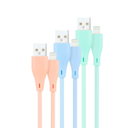 Nanocable 10.10.0401-A1 cabo Lightning 1 m Azul, Verde, Rosa