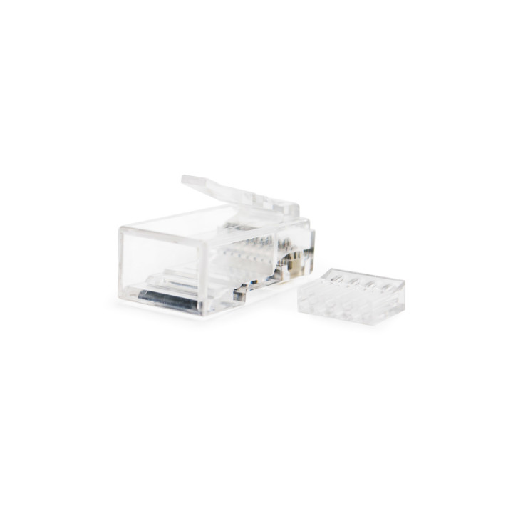 Nanocable 10.21.0201-100 conector RJ-45 Transparente