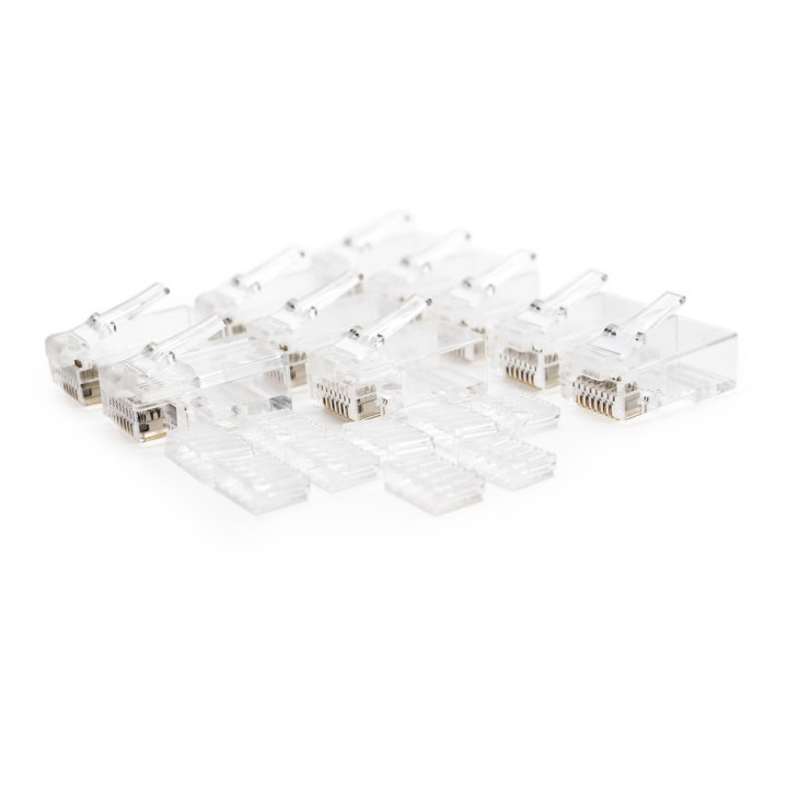Nanocable 10.21.0201-100 conector RJ-45 Transparente