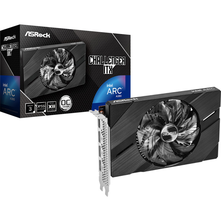 Asrock Challenger Intel Arc A380 ITX 6GB OC GDDR6