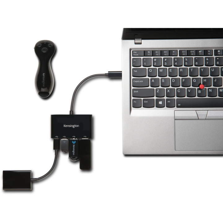 Hub USB Kensington CH1000 USB 3.2 Gen 1 (3.1 Gen 1) Type-C 5000
