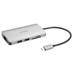 Kensington UH1400P USB 3.2 Gen 1 (3.1 Gen 1) Type-C Preto, Prateado
