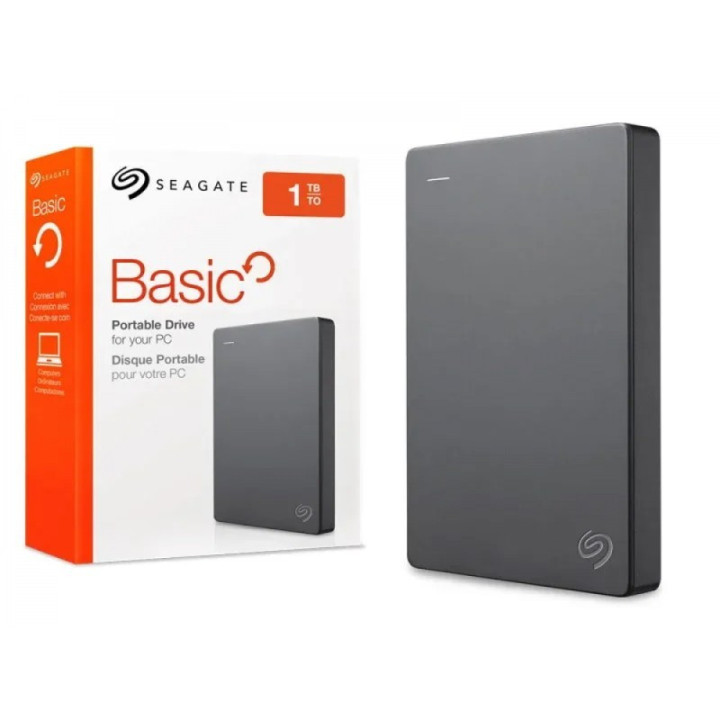 Disco Externo Seagate Basic 1TB 2.5'' USB 3.2 Prateado