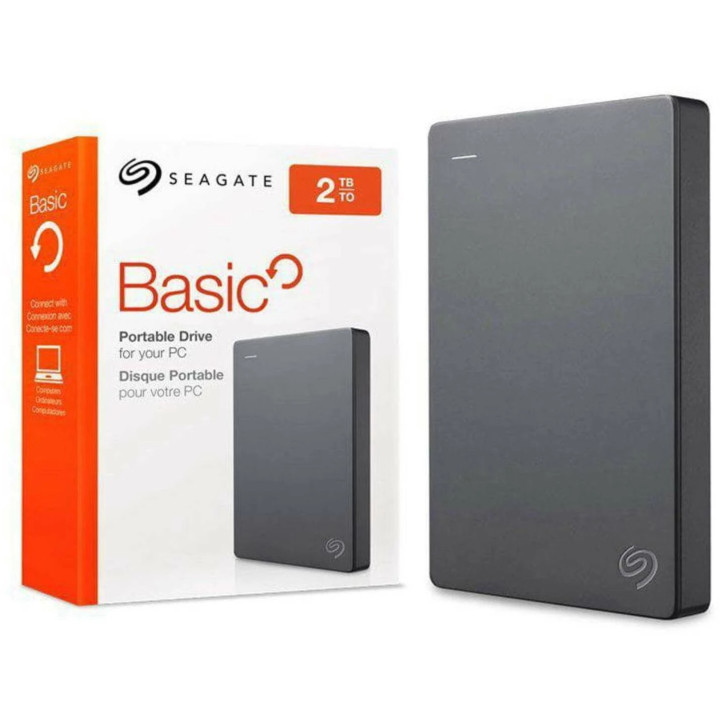 Disco Externo Seagate Basic 2TB 2.5 USB 3.1 Prateado