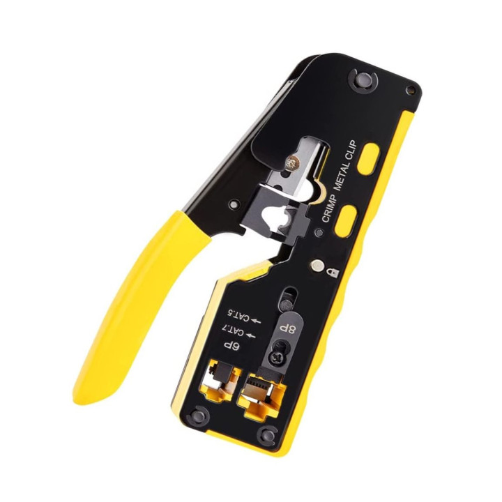 Alicate de Cravar Ewent CAT.5e/CAT.6/CAT.6A/CAT.7 e RJ11/12