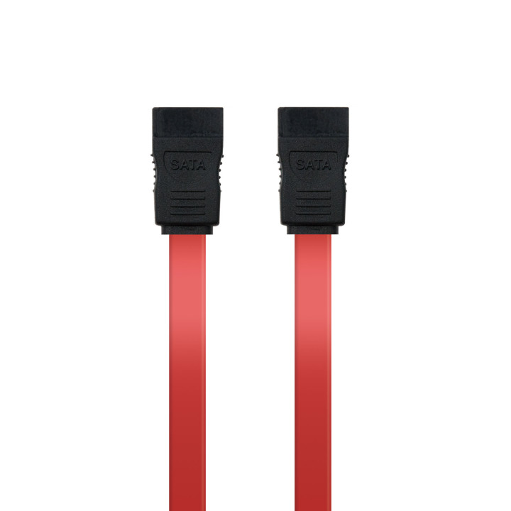 Nanocable 10.18.0101-OEM cabo SATA 0,5 m Preto, Vermelho