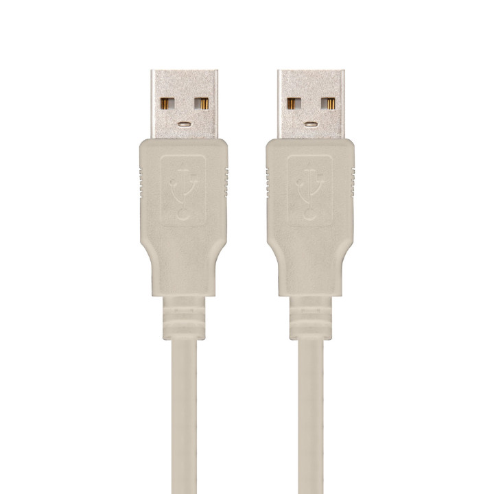 Nanocable 10.01.0303 cabo USB 2 m USB 2.0 USB A Bege