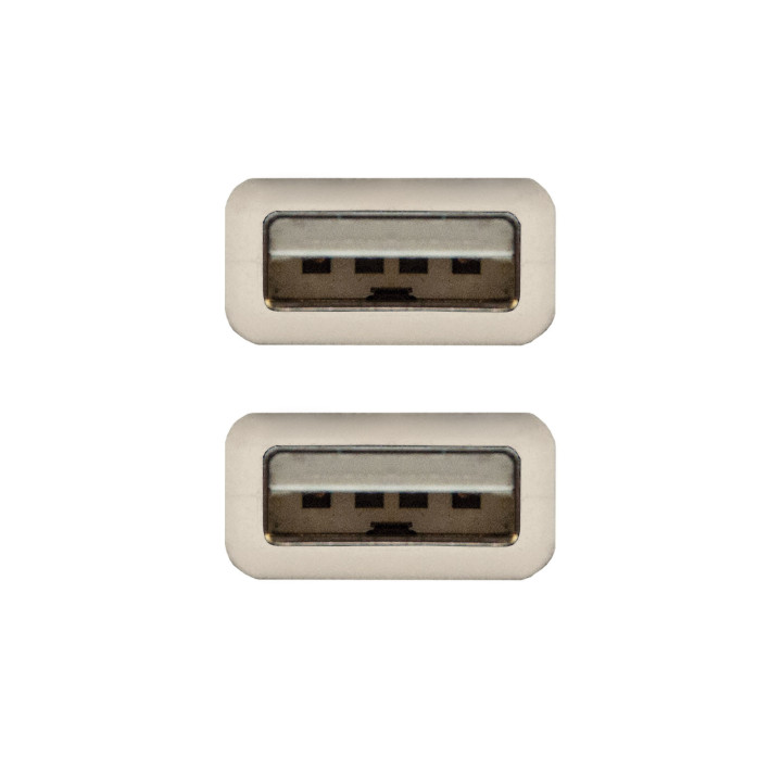 Nanocable 10.01.0303 cabo USB 2 m USB 2.0 USB A Bege