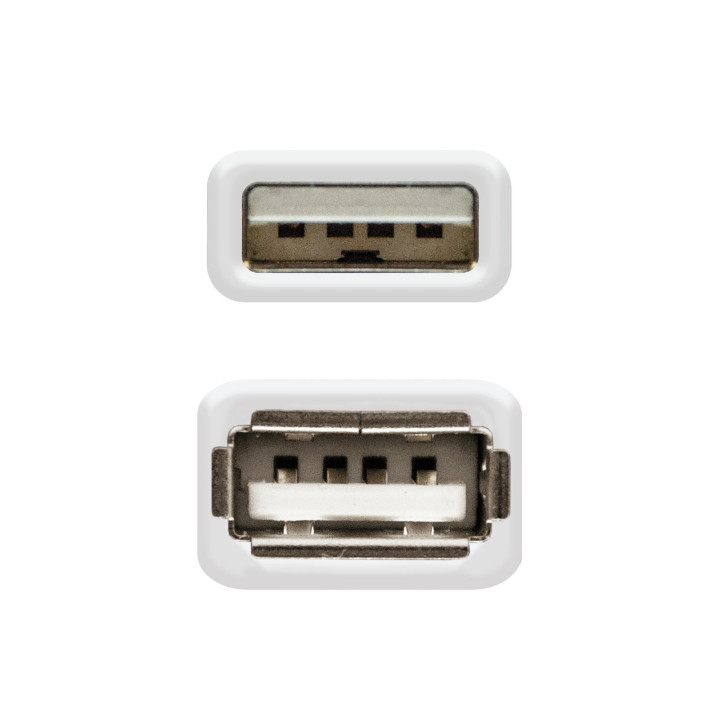 Nanocable 10.01.0204 cabo USB 3 m USB 2.0 USB A Bege