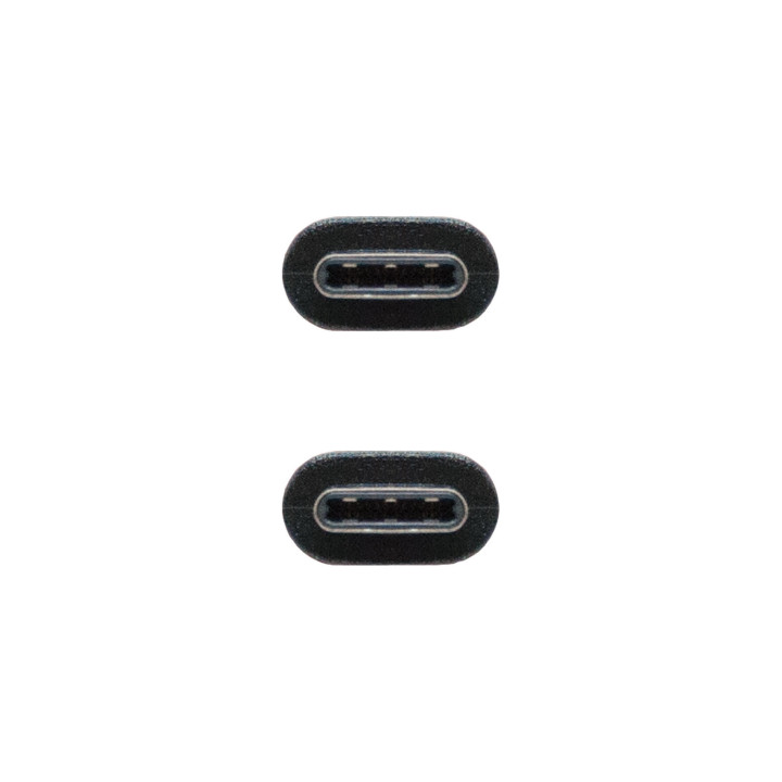 Nanocable USB 2.0, 0.5m cabo USB 0,5 m USB C Preto