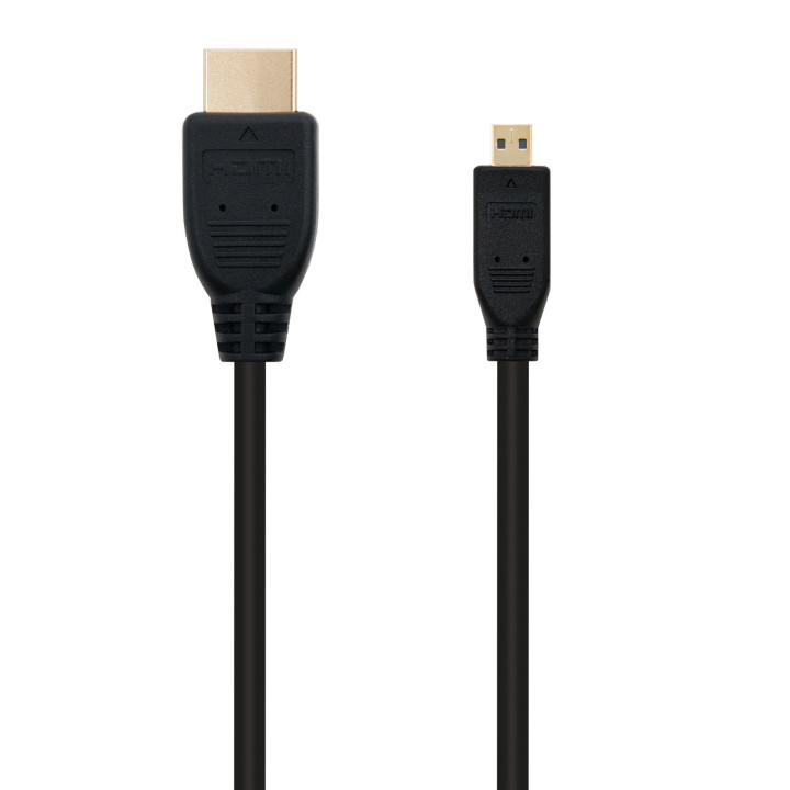 Nanocable 10.15.3502 cabo HDMI 1,8 m HDMI Type A (Standard) HDMI Type D (Micro) Preto