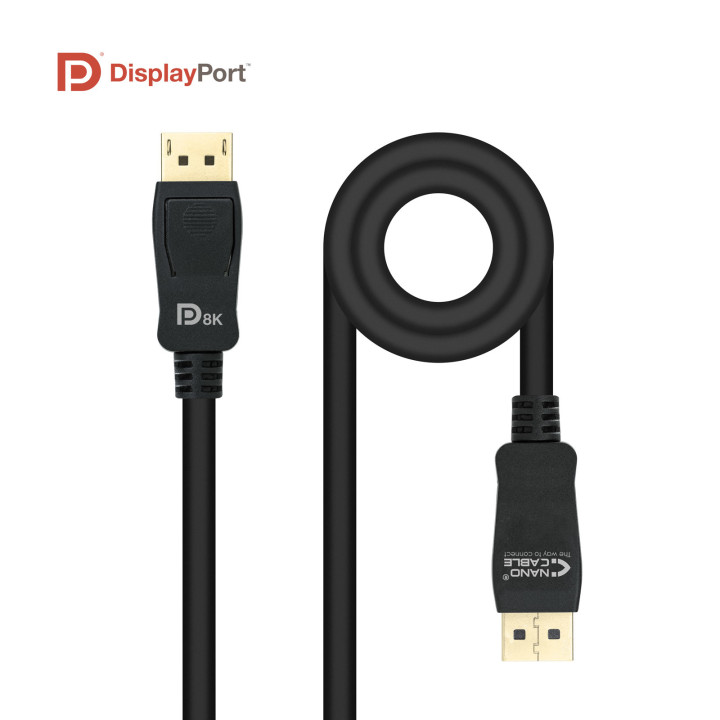 Nanocable 10.15.2501-L150 cabo DisplayPort 1,5 m Preto