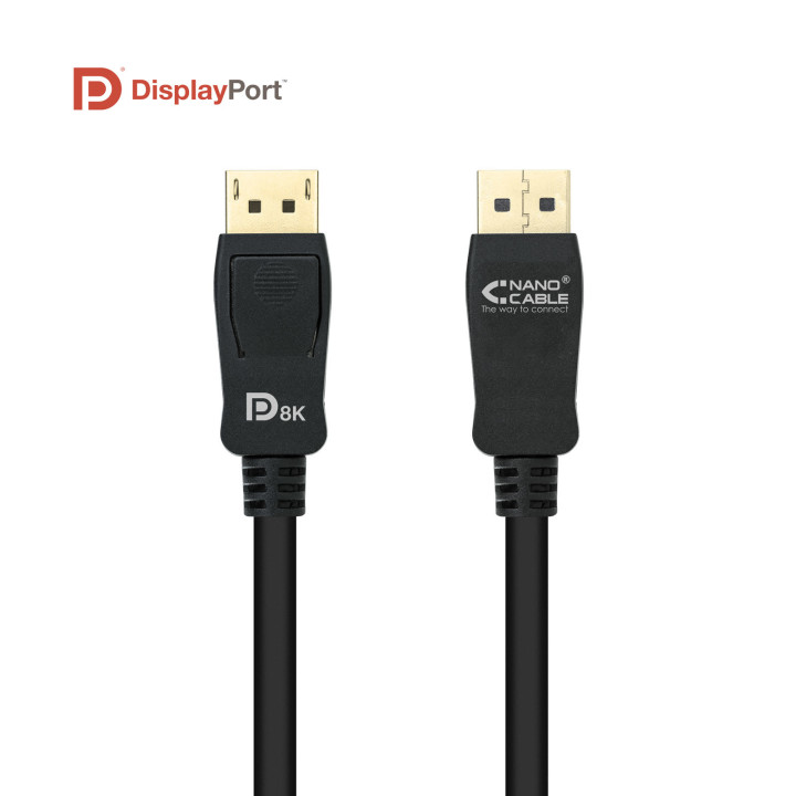 Nanocable 10.15.2501-L150 cabo DisplayPort 1,5 m Preto