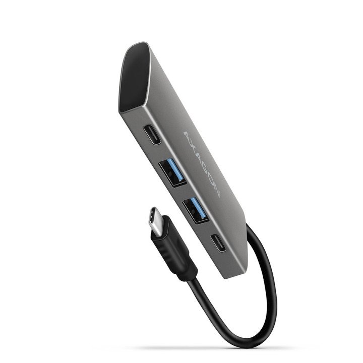 Axagon HMC-4G2 hub de interface USB 3.2 Gen 2 (3.1 Gen 2) Type-C 10000 Mbit s