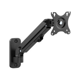 Gembird MA-WA1-01 montagem e suporte para monitores 68,6 cm (27") Preto Parede