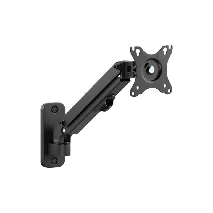Gembird MA-WA1-01 montagem e suporte para monitores 68,6 cm (27") Preto Parede