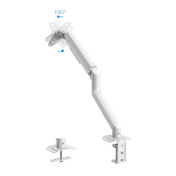 TooQ DB4032TNR-W montagem e suporte para monitores 81,3 cm (32") Branco Secretária