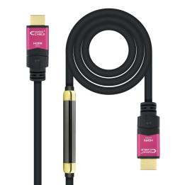 Nanocable 10.15.3725 cabo HDMI 25 m HDMI Type A (Standard) Preto, Rosa