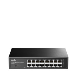 Cudy GS1016 switch de rede Gigabit Ethernet (10 100 1000) Preto