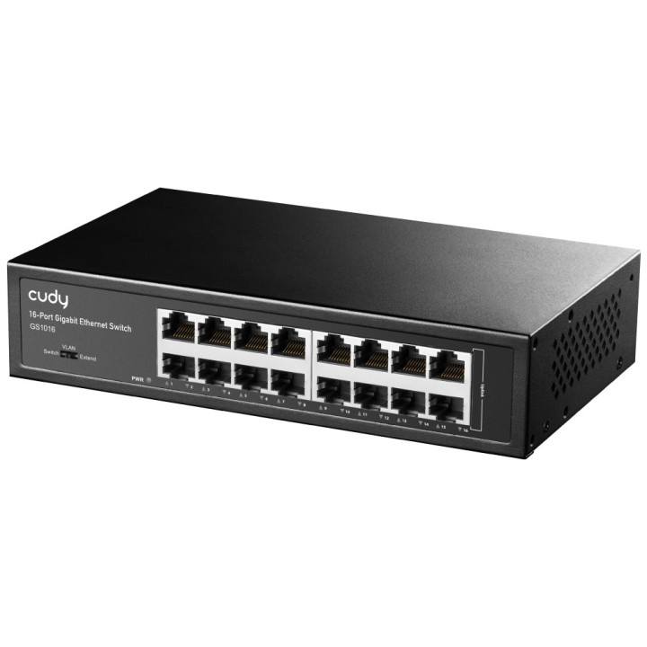 Cudy GS1016 switch de rede Gigabit Ethernet (10 100 1000) Preto